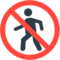No Pedestrians emoji on Mozilla